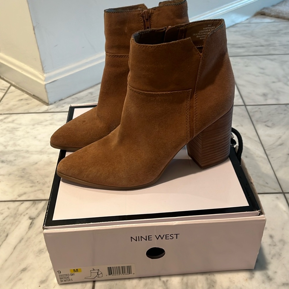 Nine West Tan Booties